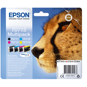 Epson, T0715 Black Colour Ink Multi