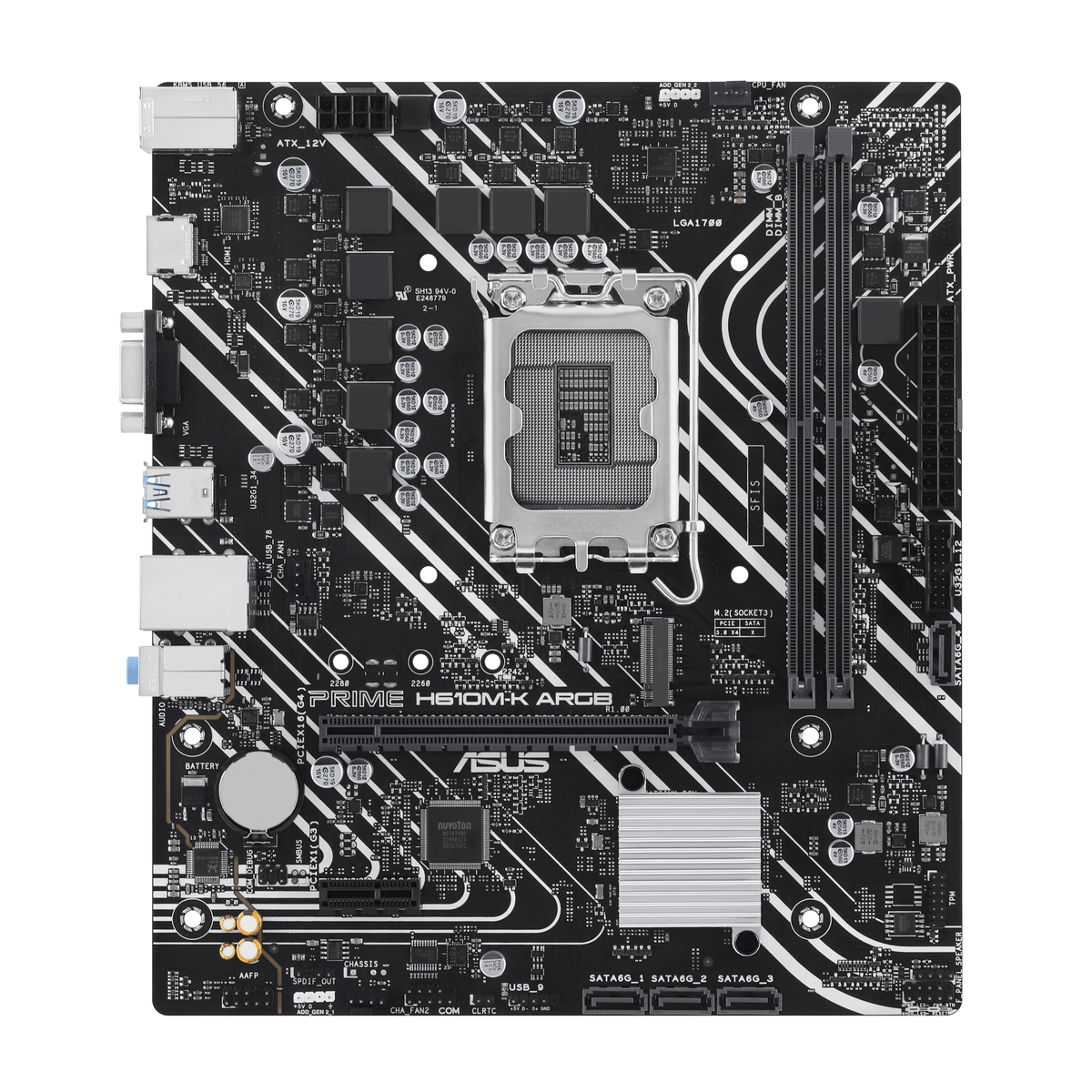 MB INT 1700 H610M-K Prime ARGB D5 MATX