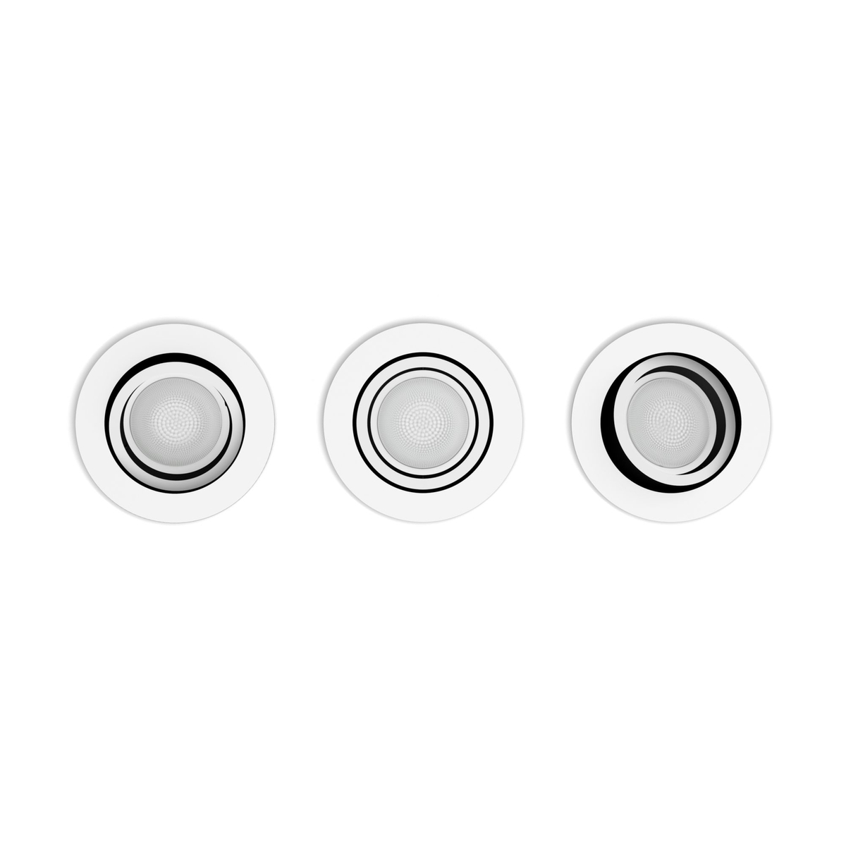 Centura Hue recessed R. white 3x5.7W