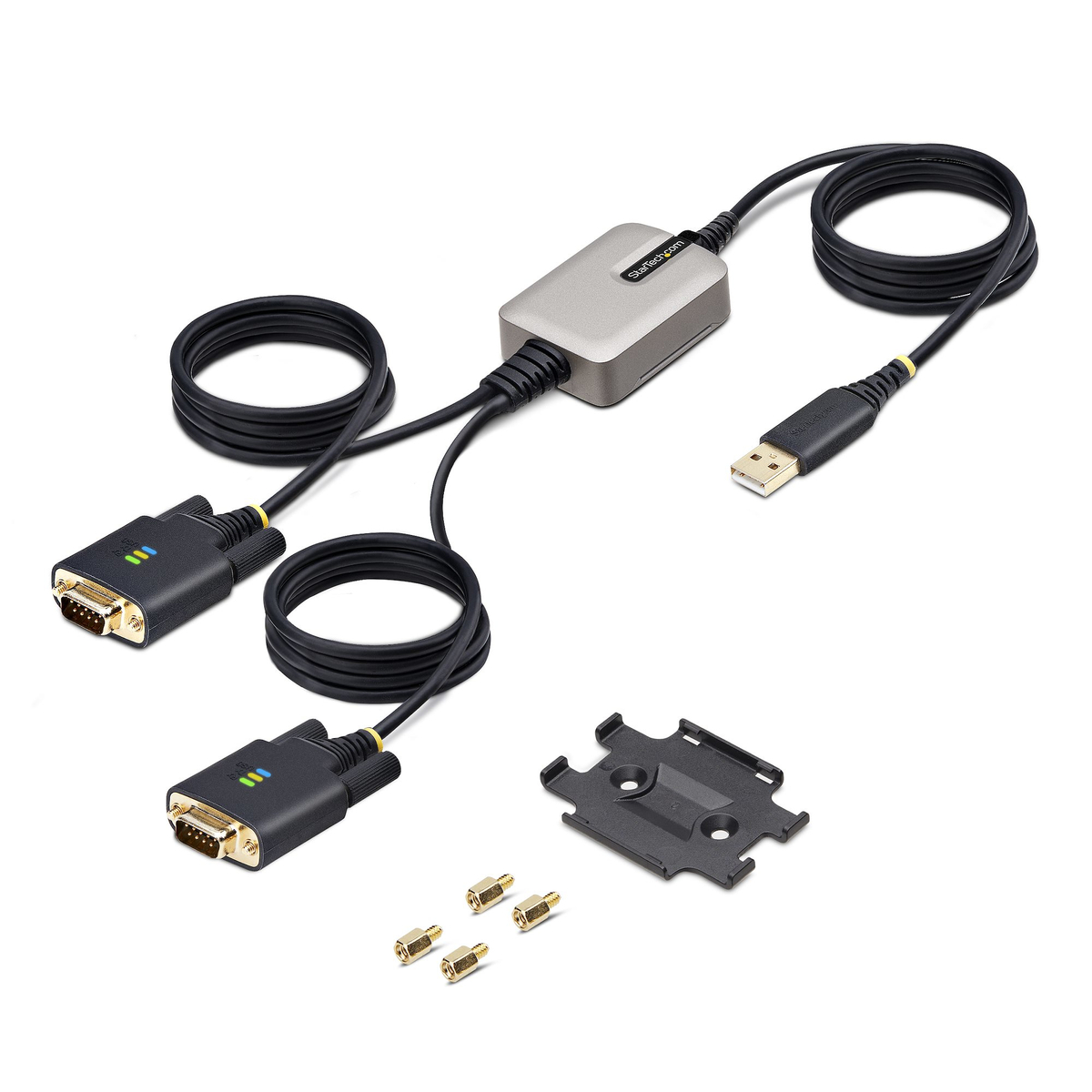 13ft 2-Port USB to RS232 Serial Adapter