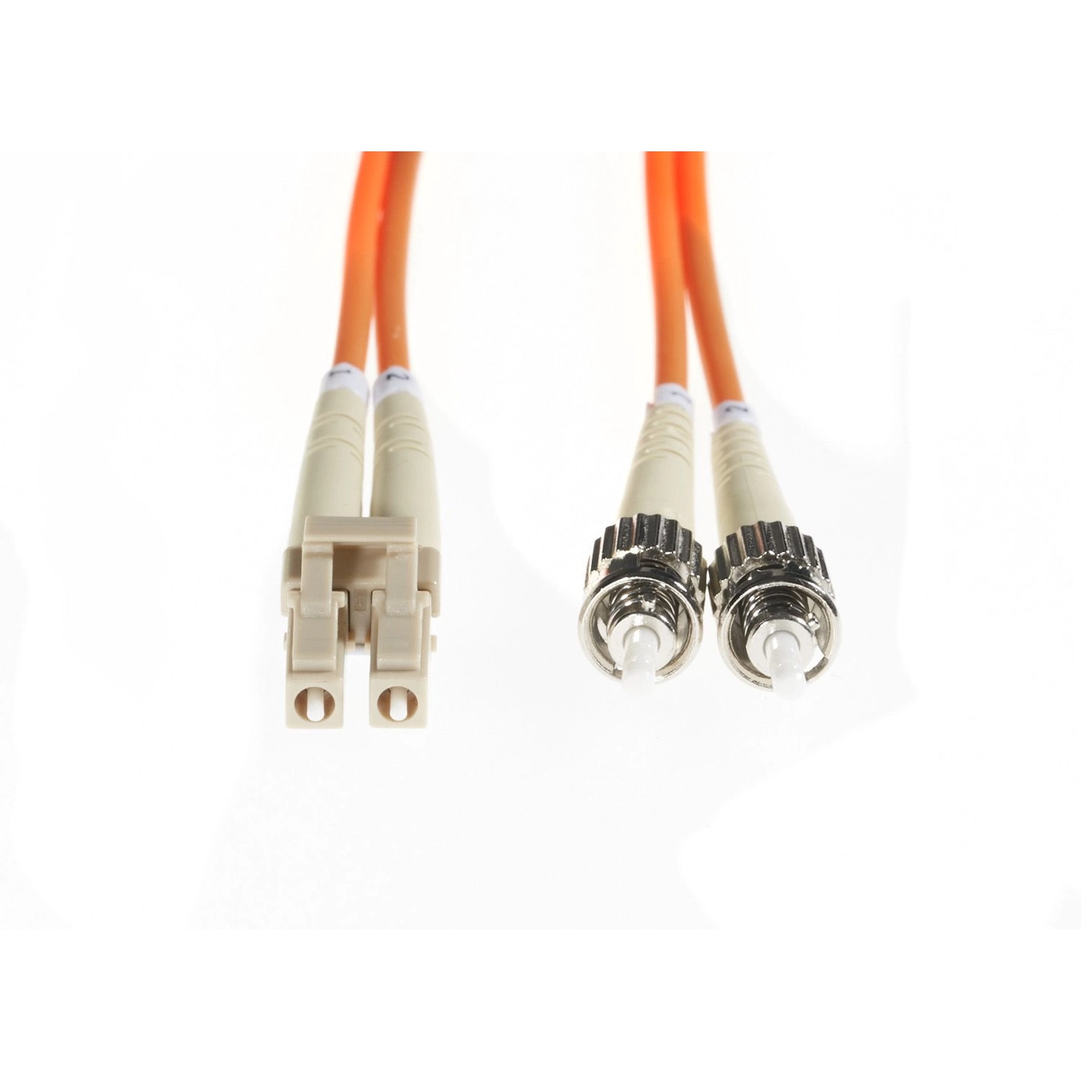 2m LC-ST OM1 Multimode Fibre Optic Duple