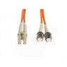 2m LC-ST OM1 Multimode Fibre Optic Duple
