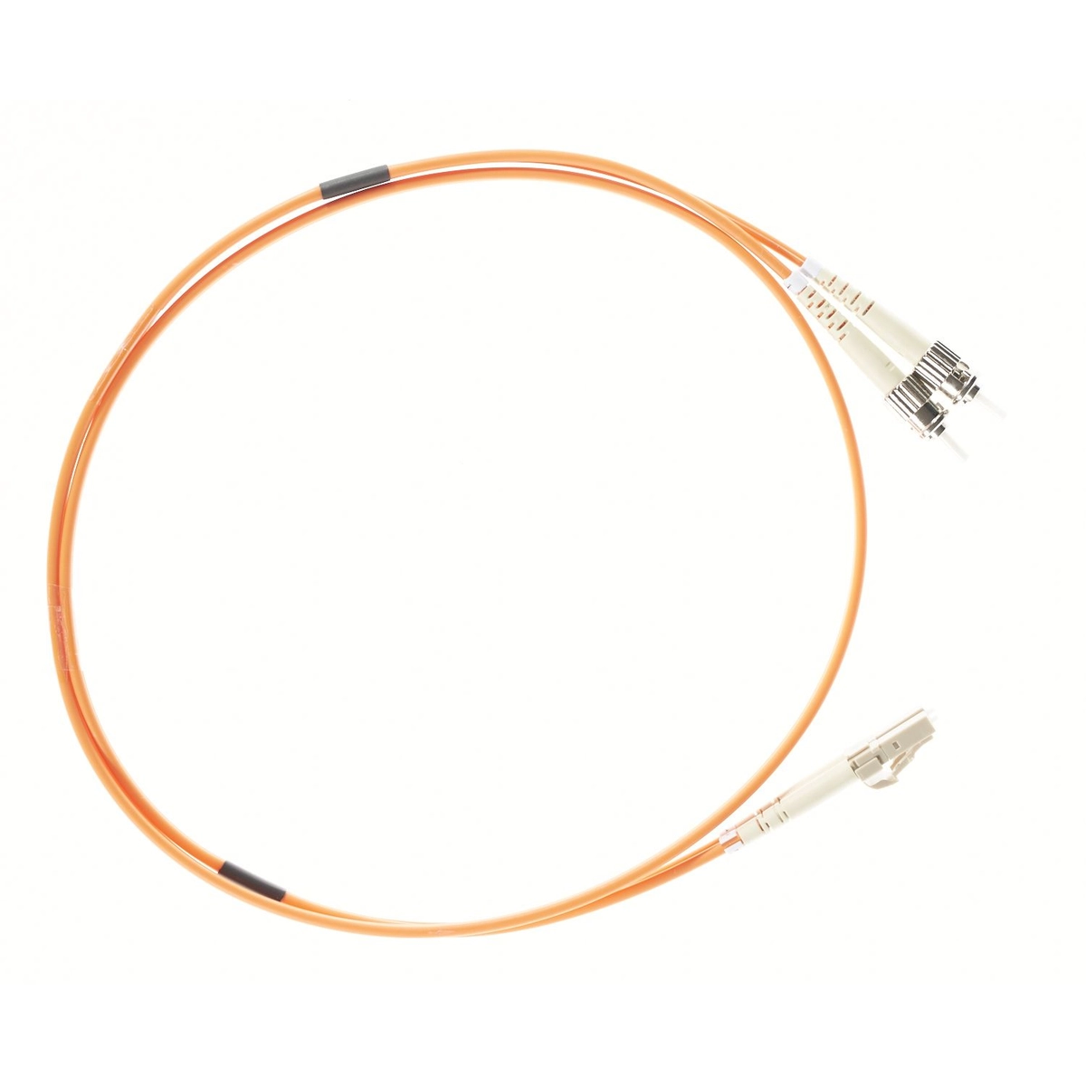 2m LC-ST OM1 Multimode Fibre Optic Duple