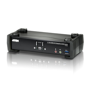 Aten, 2-Port USB 3.0 True 4K DPort KVMP Switch