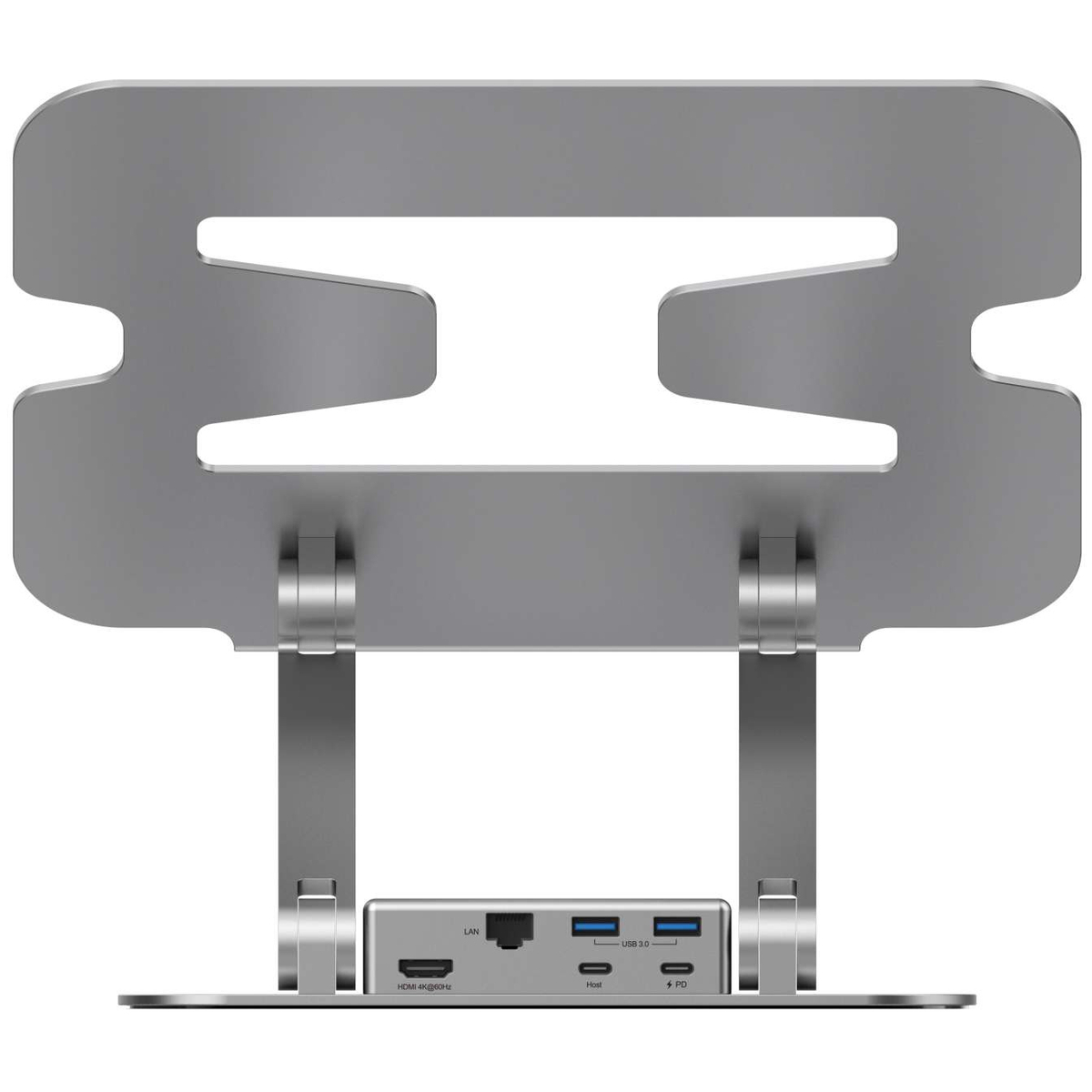 UCS-5001 Silver Notebook Stand USB-C Hub