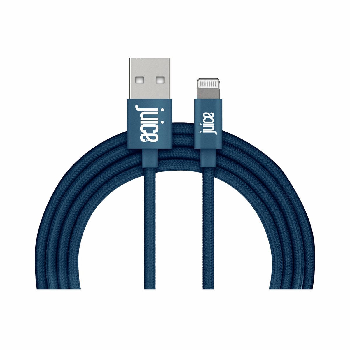 3m Braided Lightning Cable Navy