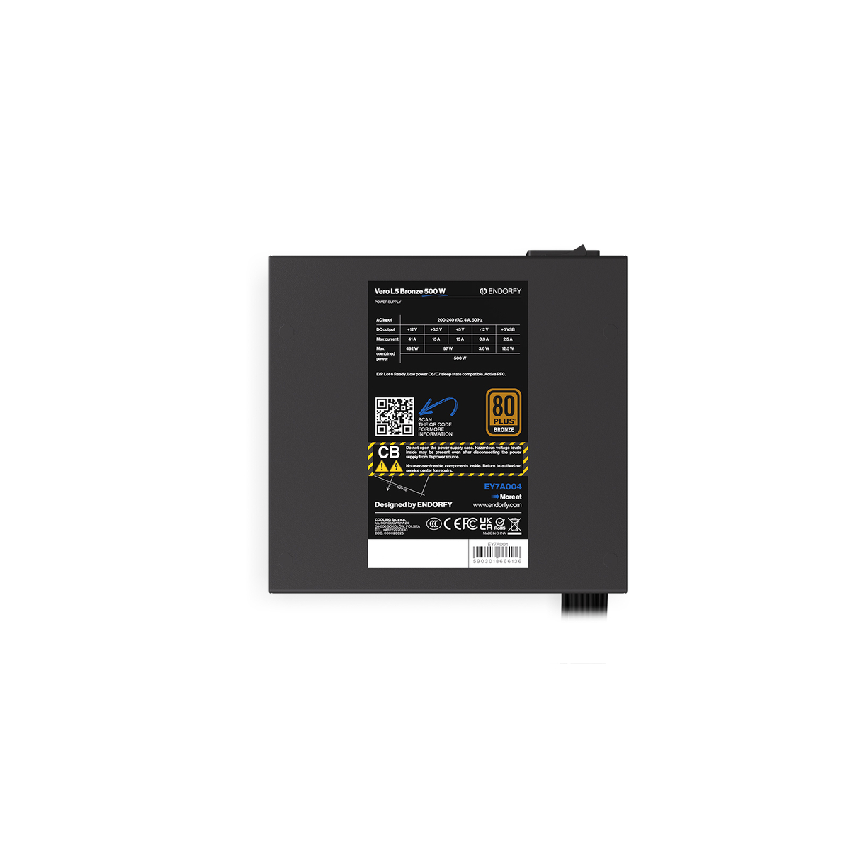 PSU Vero L5 Bronze 500 W