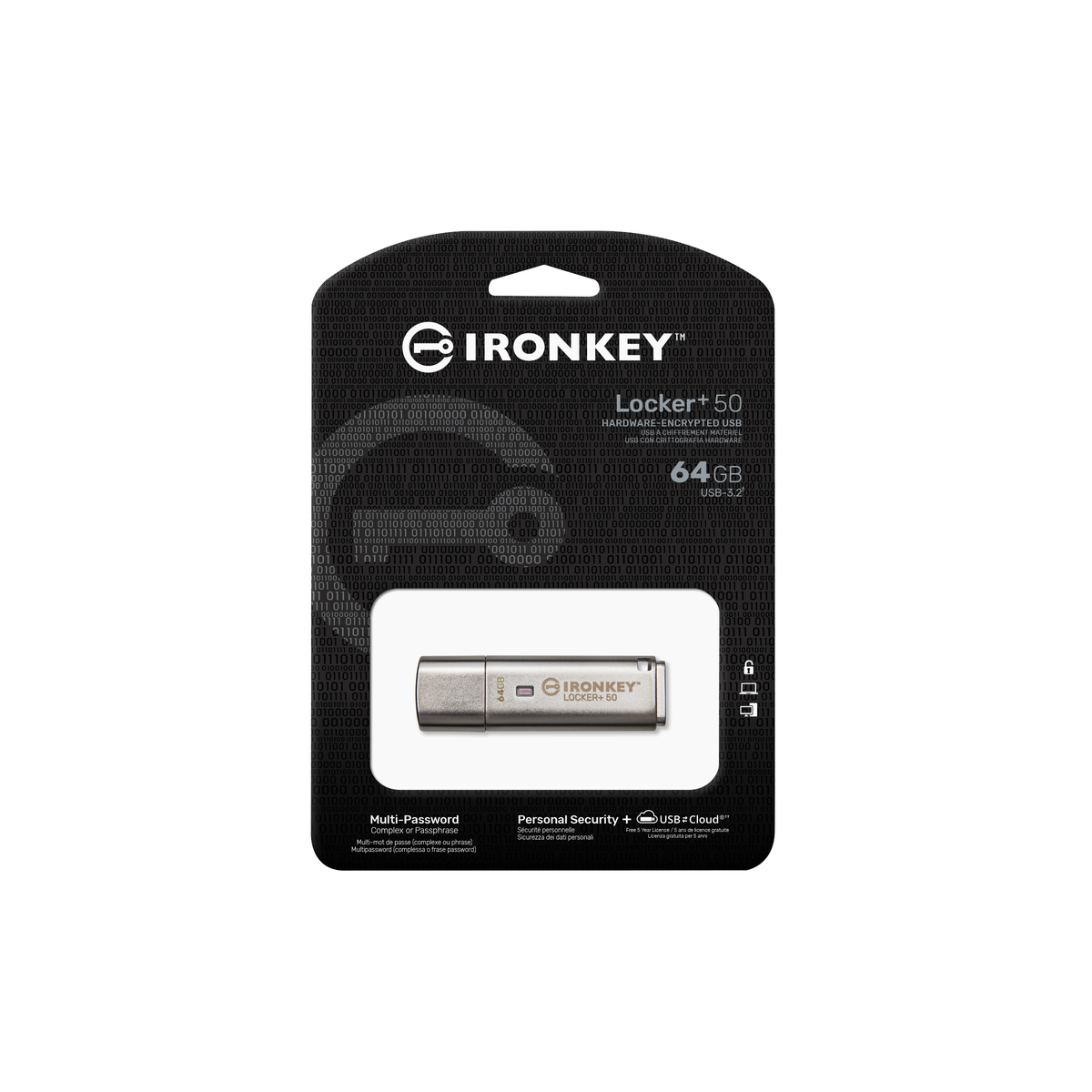 FD 64GB IronKey Locker Plus 50 USB