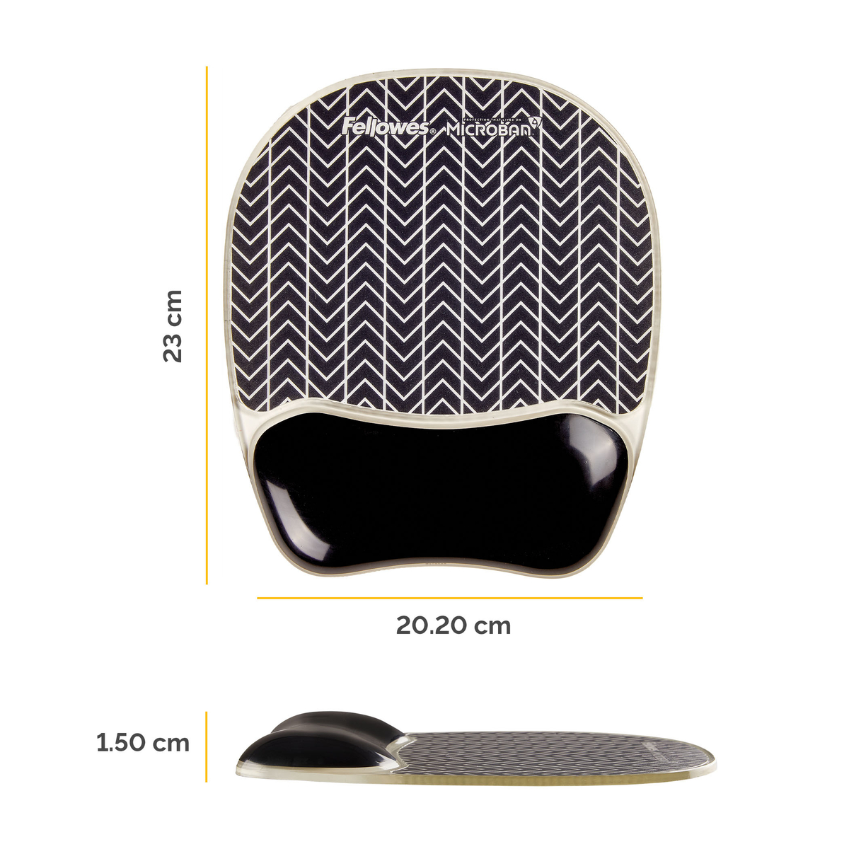 Photo Gel Mousepad Wrist Support Chevron
