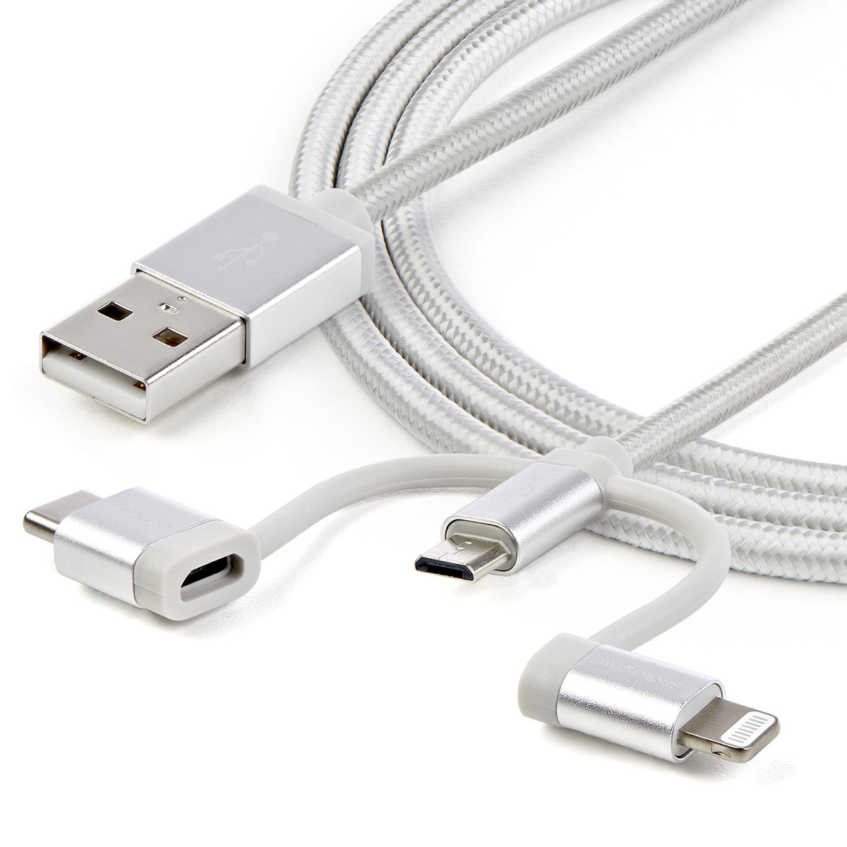 1m Lightning USB-C Micro-B to USB Cable