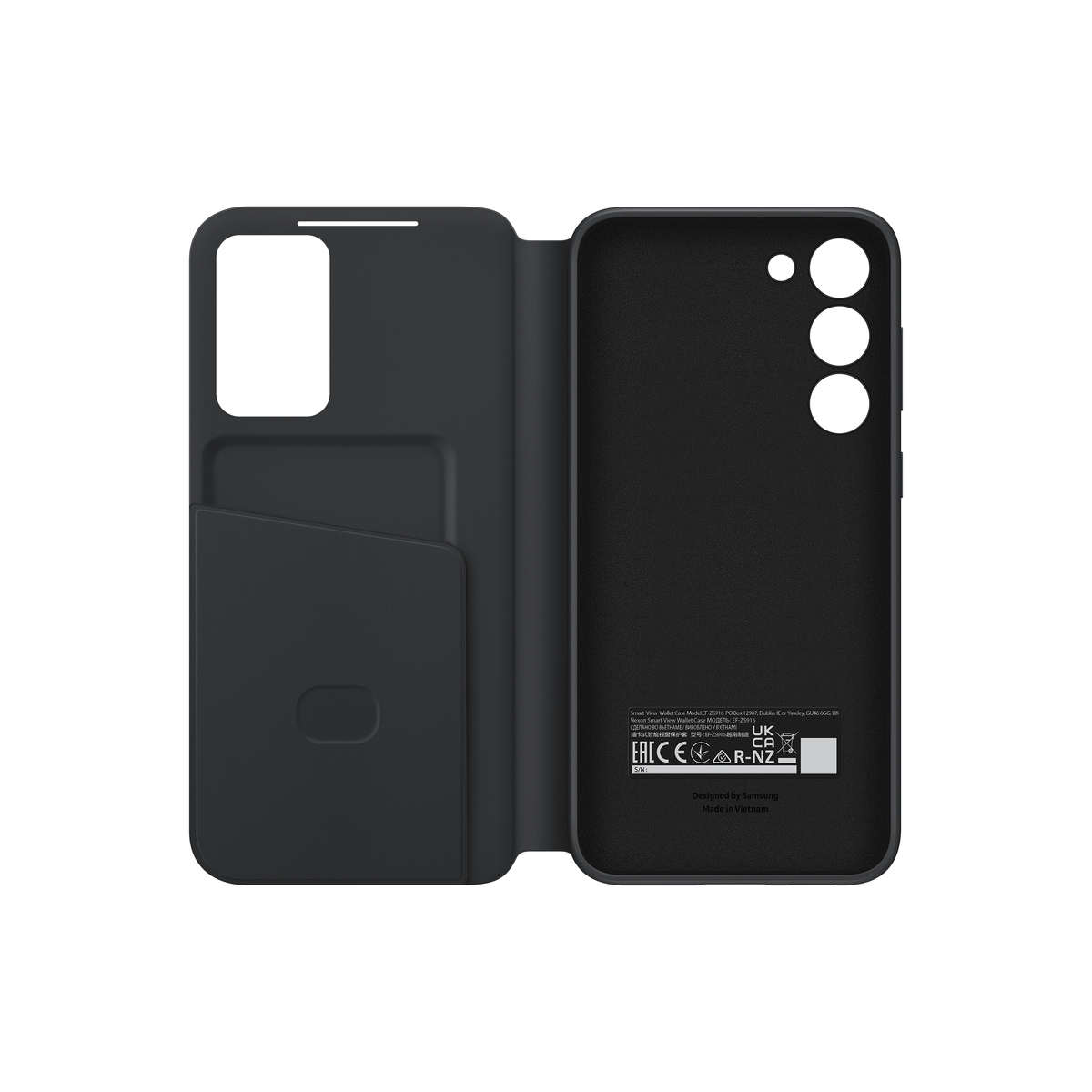 Flip Case card slot notif view S23+