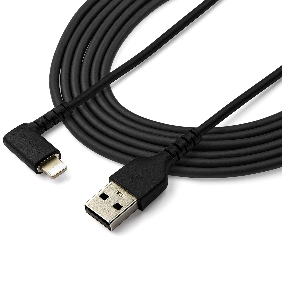 Cable - Black Angled Lightning to USB 2m