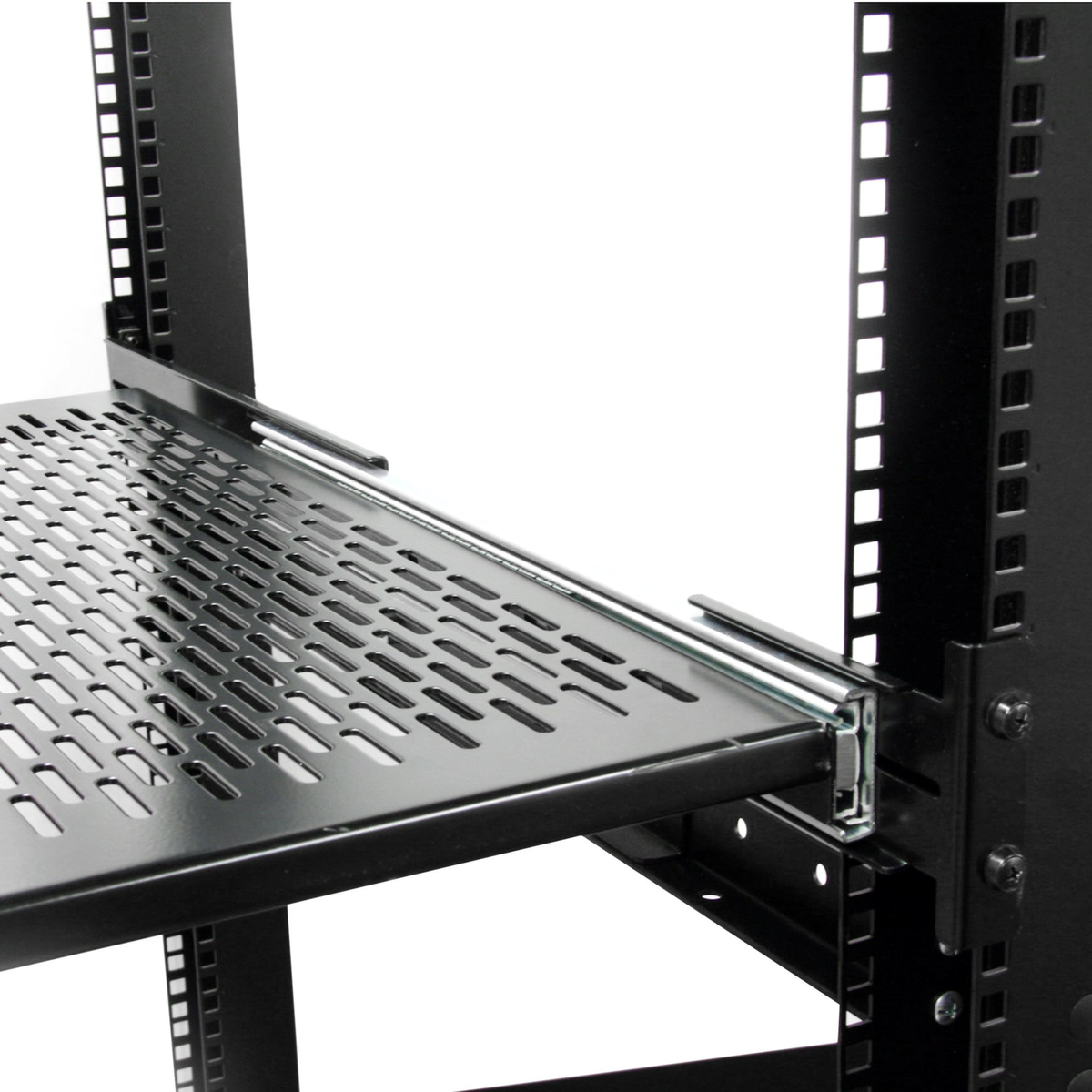 19in Vented Adj Depth Sliding Rack Shelf