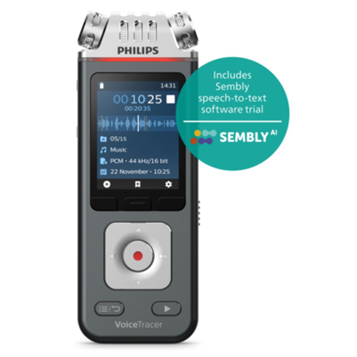 DVT6115 VoiceTracer Music Recorder