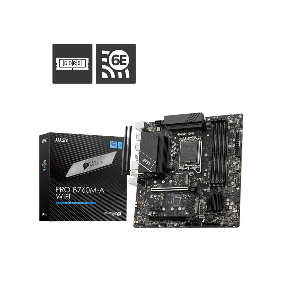 MB INT LGA1700 B760M-A WIFI D5 M-ATX