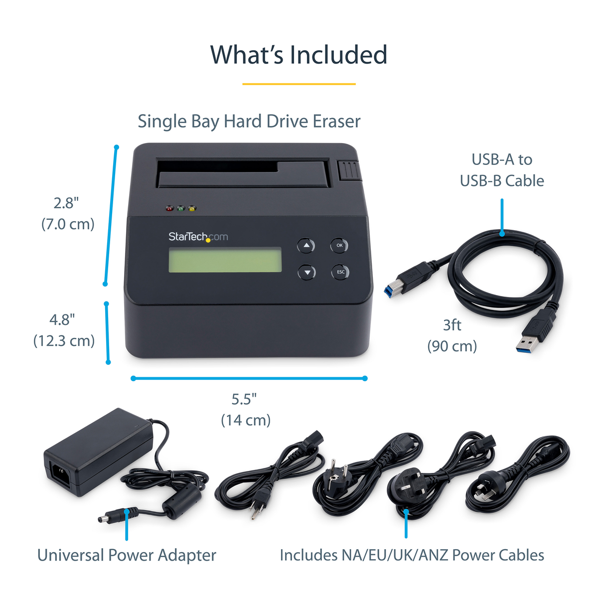 SATA Drive Eraser and Dock - 4Kn Support