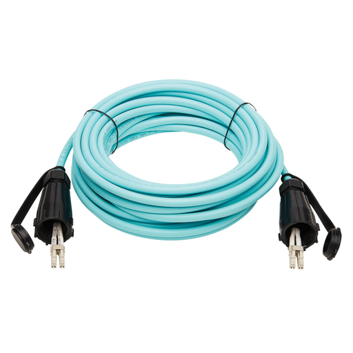 Ind Dplx OM3 Fiber Patch LC/LC IP68 10M
