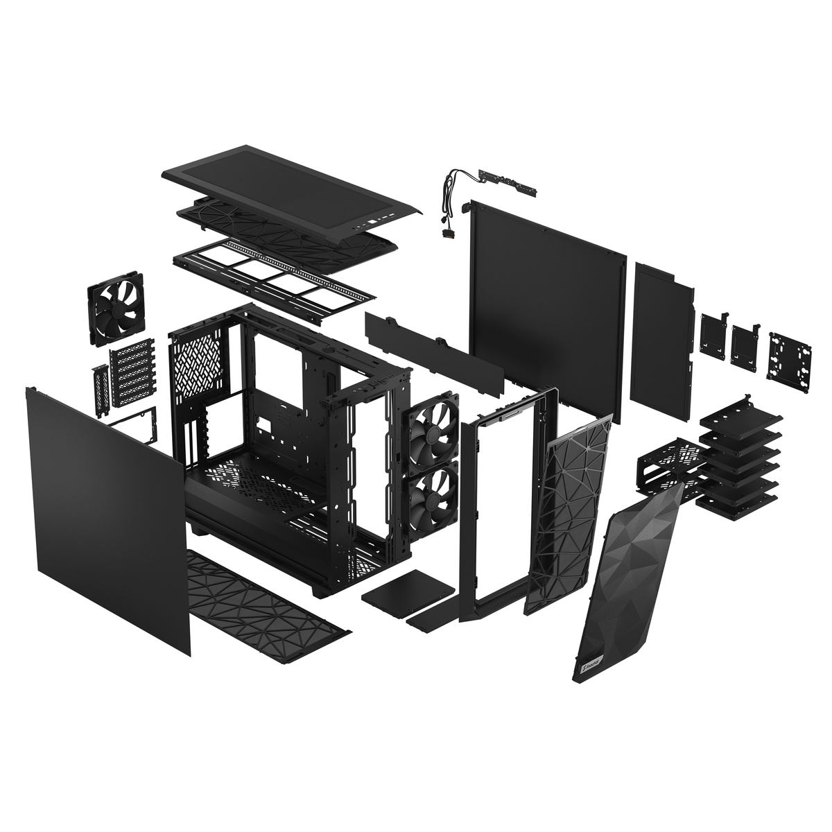 CASE  Meshify 2  Blk Solid