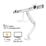 Eppa Crossbar Monitor Arm - White