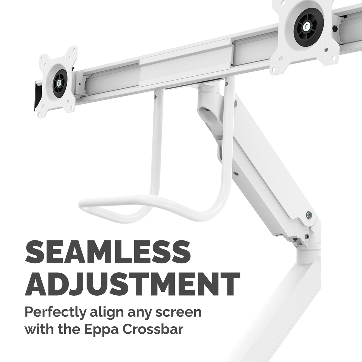 Eppa Crossbar Monitor Arm - White