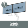 Eppa Crossbar Monitor Arm - White