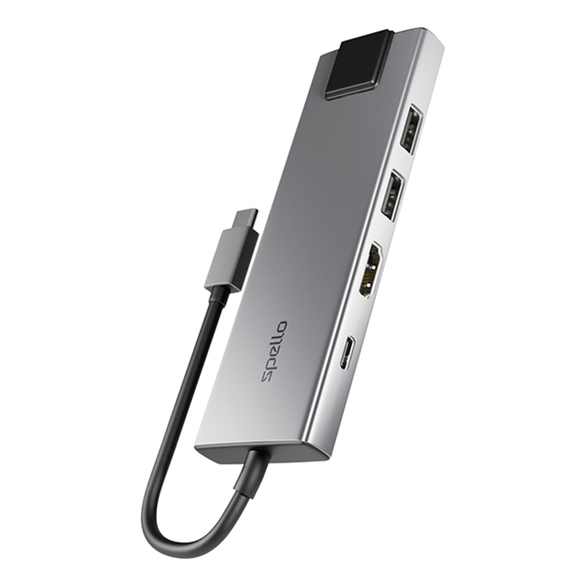 Spello USB-C Hub 9in1 -space grey