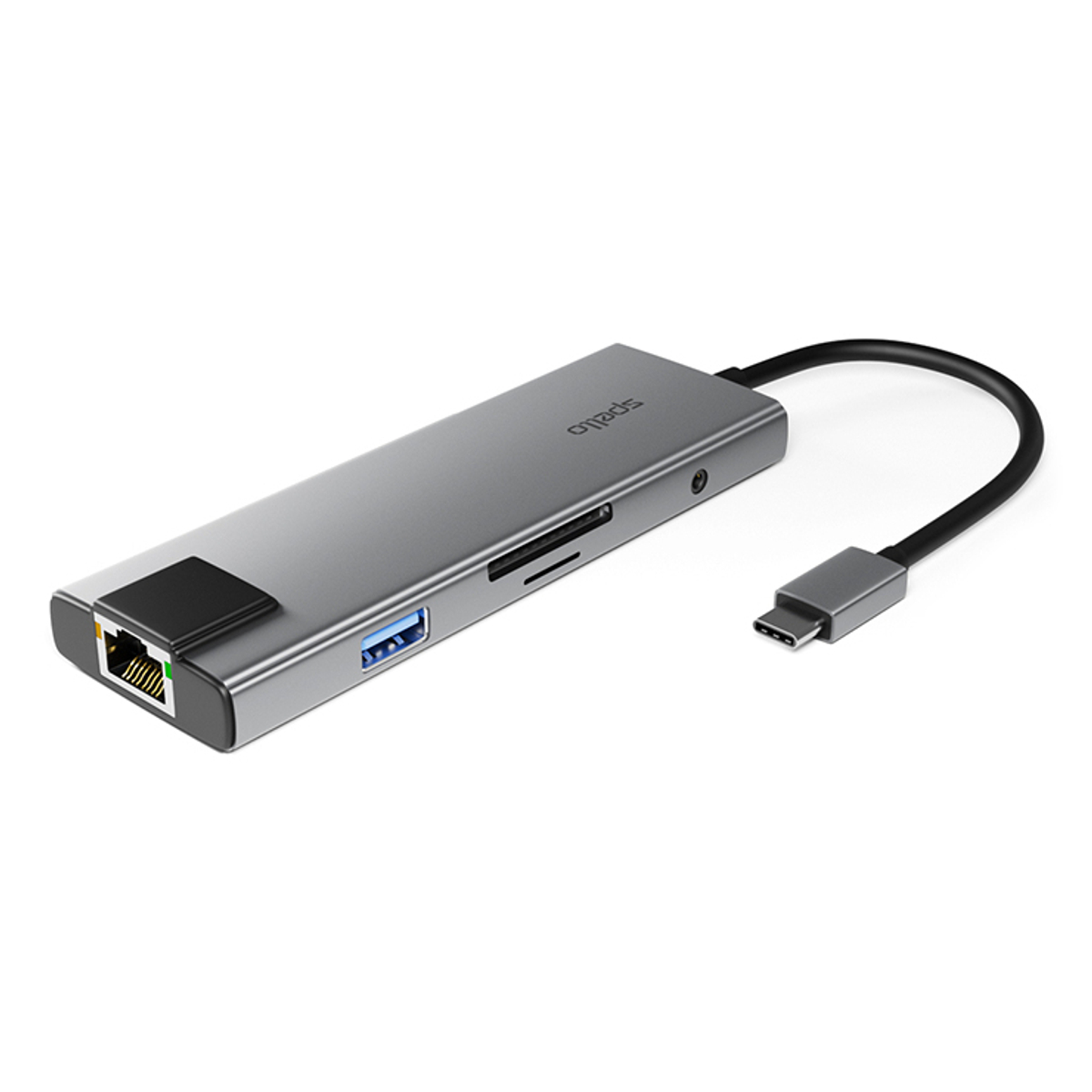 Spello USB-C Hub 9in1 -space grey