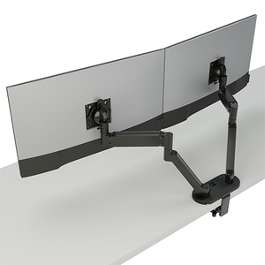 Dynamic Monitor Arm 2 Monitor Black