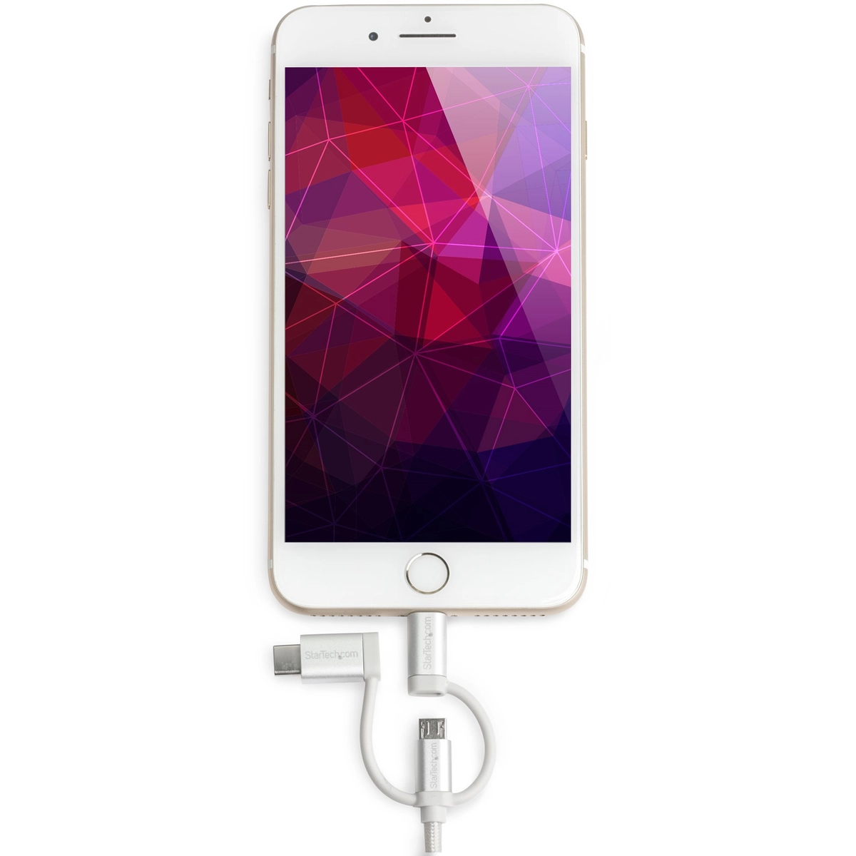 Cable USB - Micro-USB USB-C Lightning 2m
