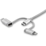 Cable USB - Micro-USB USB-C Lightning 2m