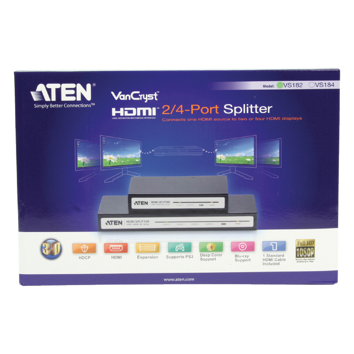 VS182A 2-Port HDMI Splitter 4K2K