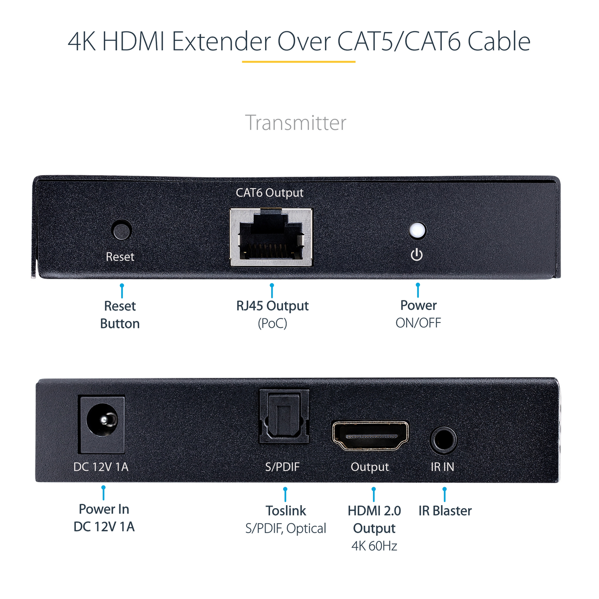 StarTech.com 4K HDMI Extender 4K 60Hz
