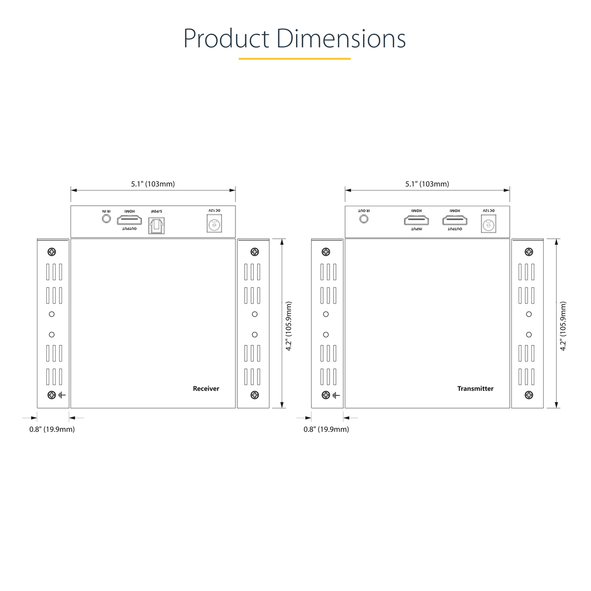 StarTech.com 4K HDMI Extender 4K 60Hz