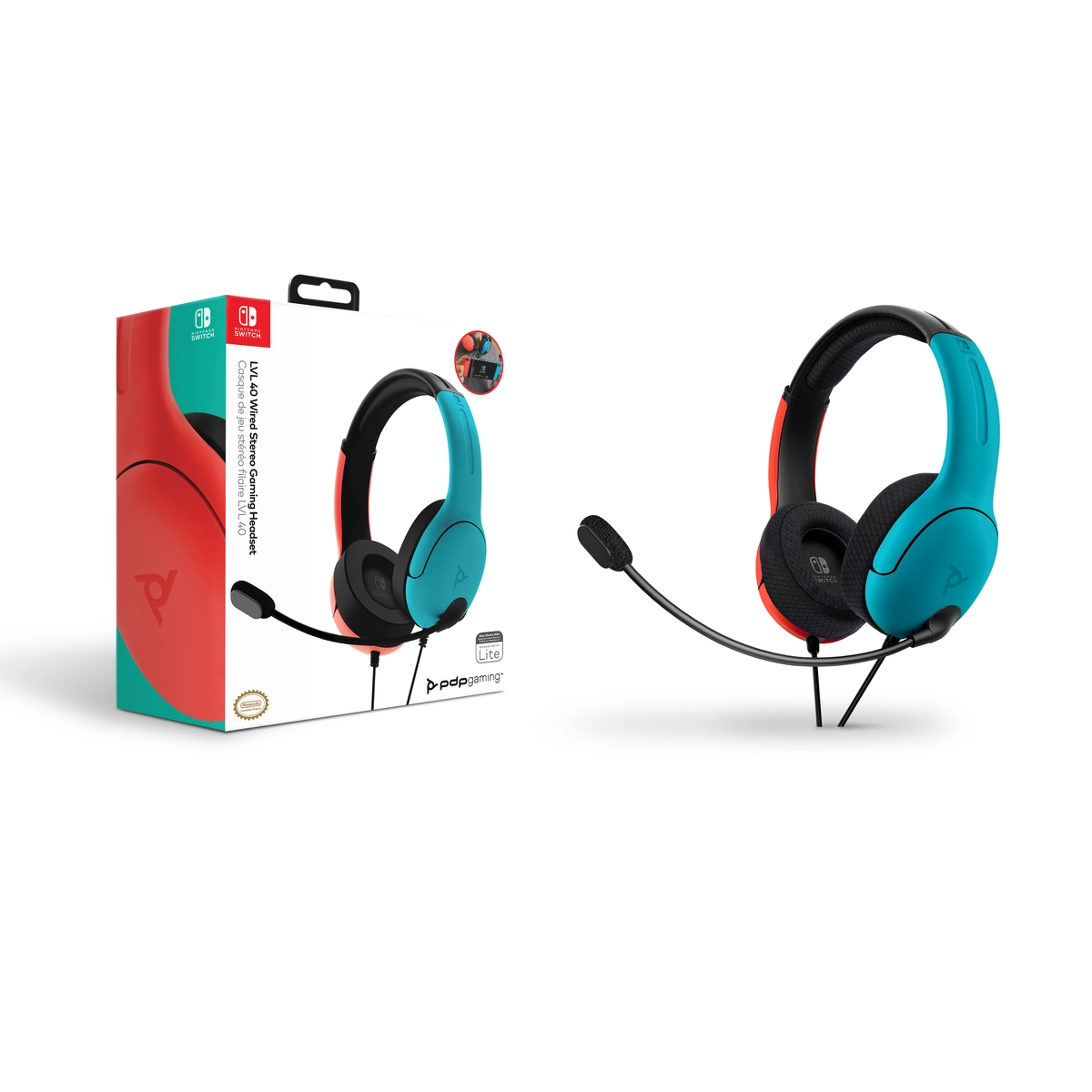 LVL40 Wired Headset NS Joycon Blue/Red