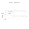 USB C Video Adapter HDMI/VGA/DVI