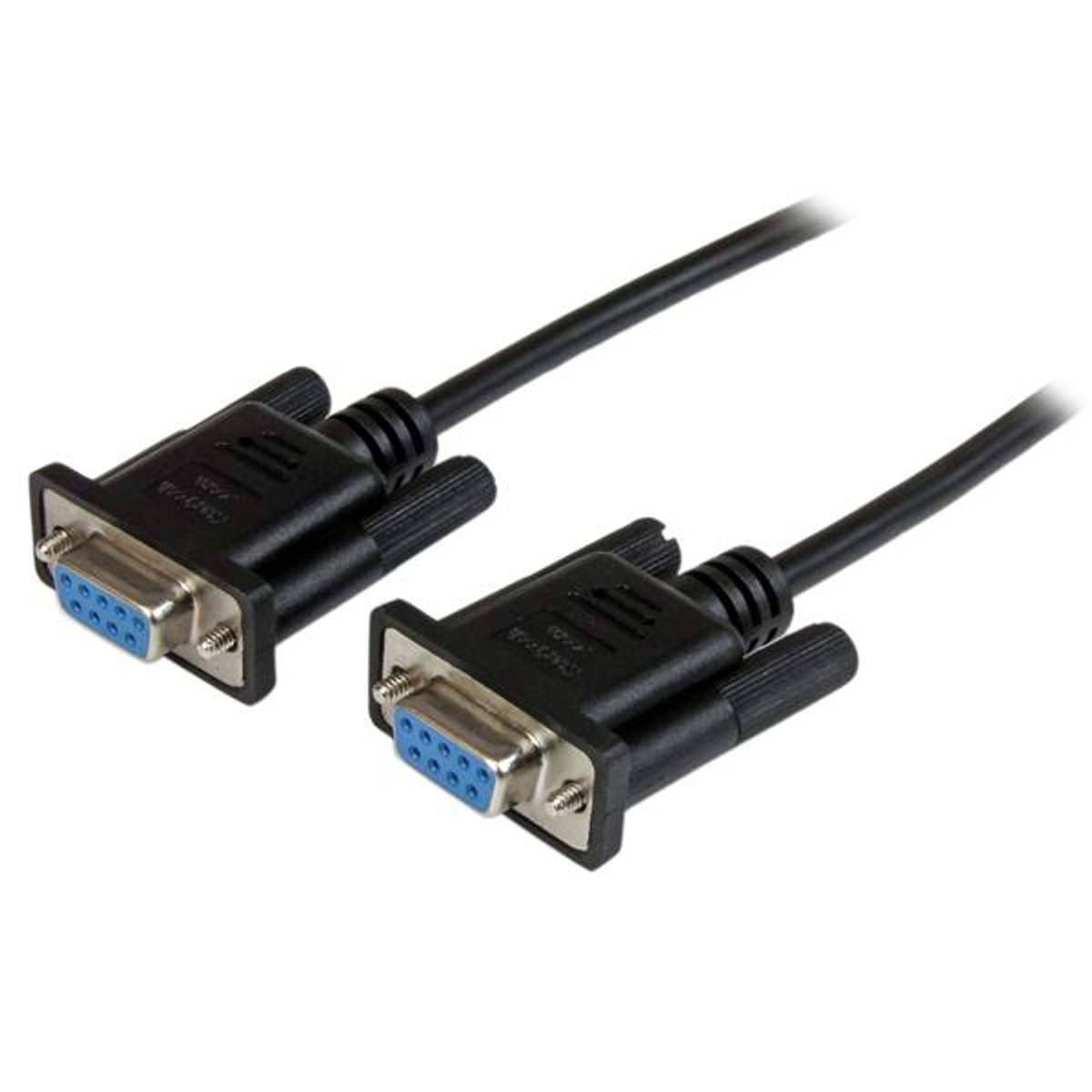 1m DB9 RS232 Serial Null Modem Cable