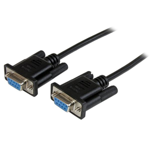 2m DB9 RS232 Serial Null Modem Cable