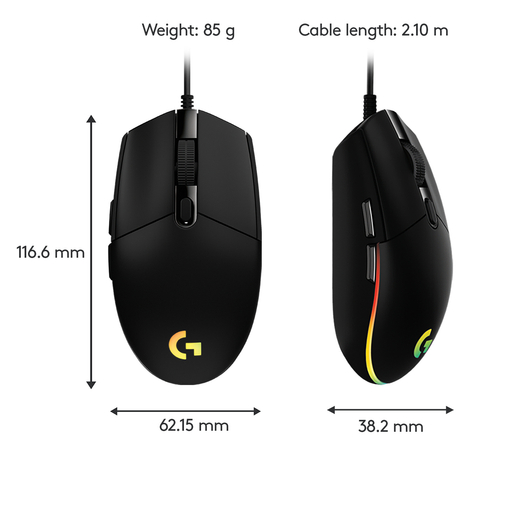 G203 Lightsync Gaming Mouse - Black