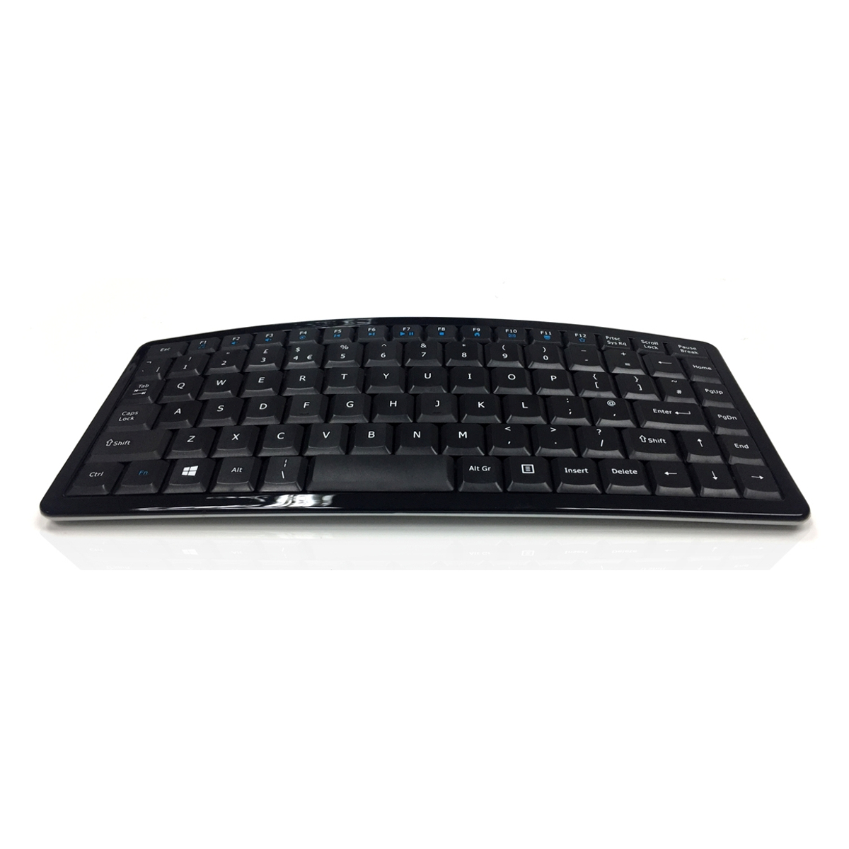 Mini Curved Wireless RF Keyboard