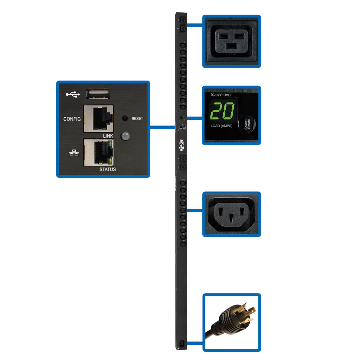 PDU Switched 200-240V 20 C13 4 C19