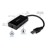 USB 3.0-1GB Network Adpt 2-Port USB Hub