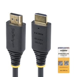Startech, 1.6ft Premium Certified HDMI Cable 4K60