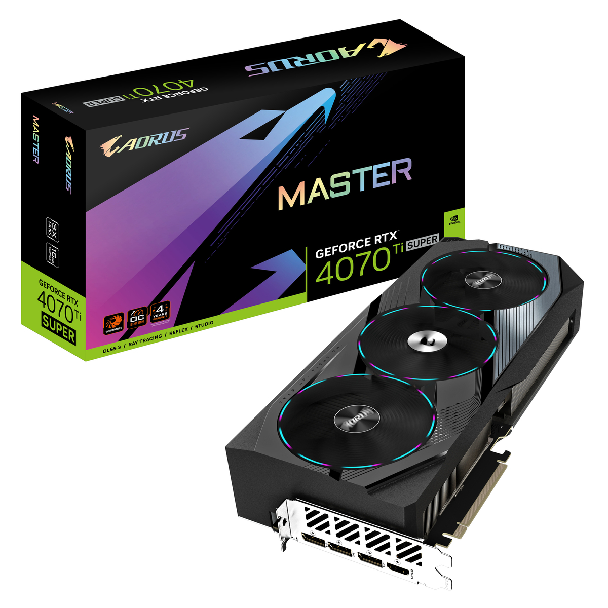 GPU NV 4070TI Super Aorus Master 16G Fan