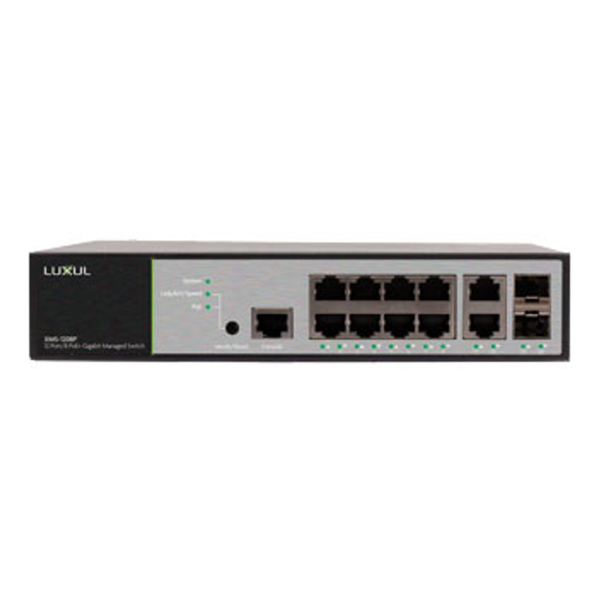 12-Port/8 PoE+ Gigabit Managed Switch EU