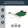 M.2 SSD Card 1x PCIe (NVMe) 2x SATA M.2