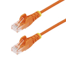 10m Orange Slim CAT6 Ethernet Cable