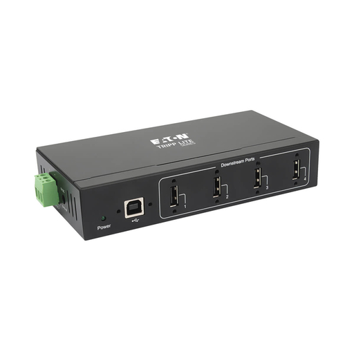 4PT INDST USB Hub 15 KV ESD Wall/DIN MNT