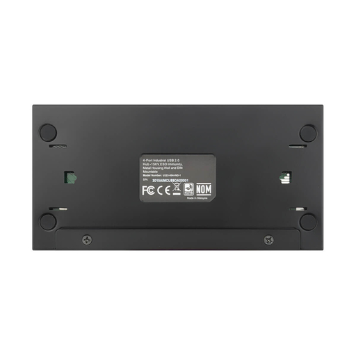 4PT INDST USB Hub 15 KV ESD Wall/DIN MNT