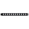12-Port Keystone Blank Patch Panel 1URM