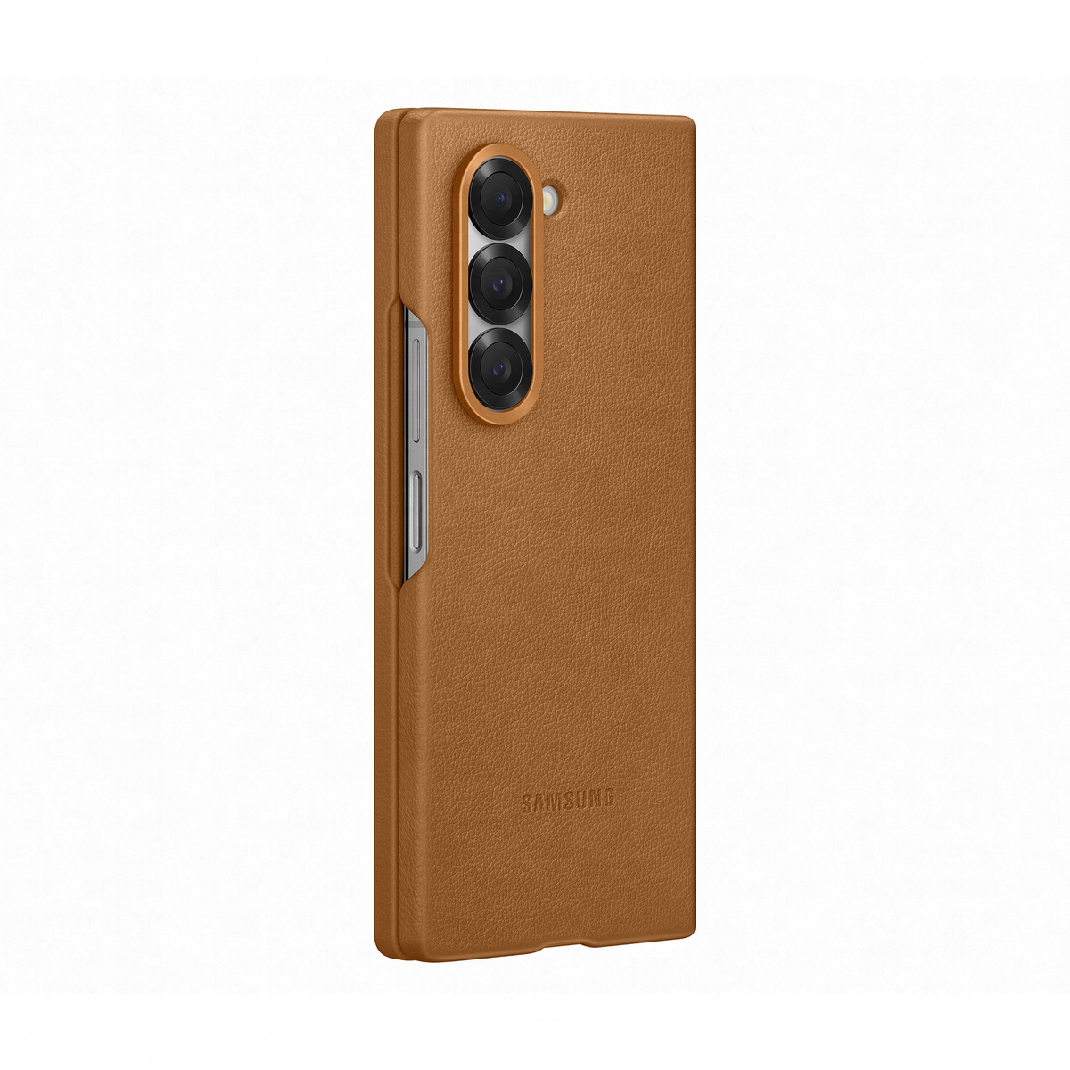 SAM_Z Fold6 _Faux Leather Case_Tan